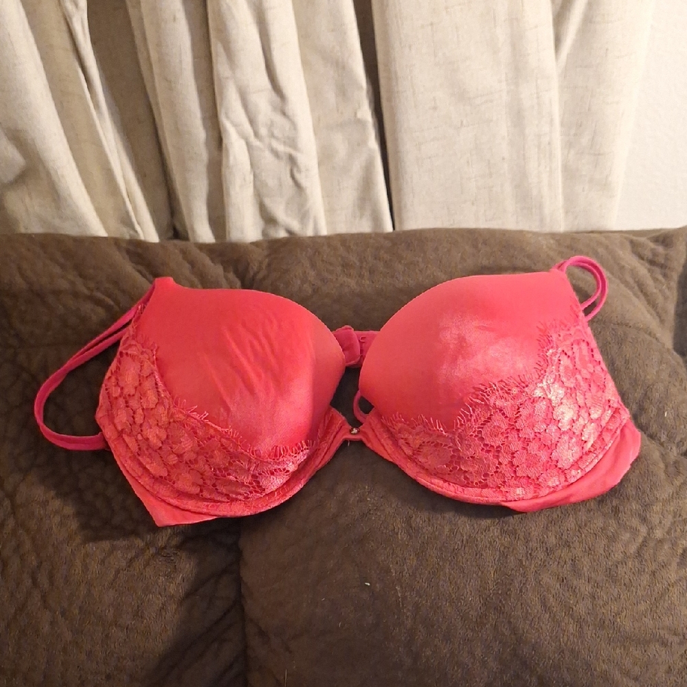Victoria's Secret Vibrant Pink Lace Bra
